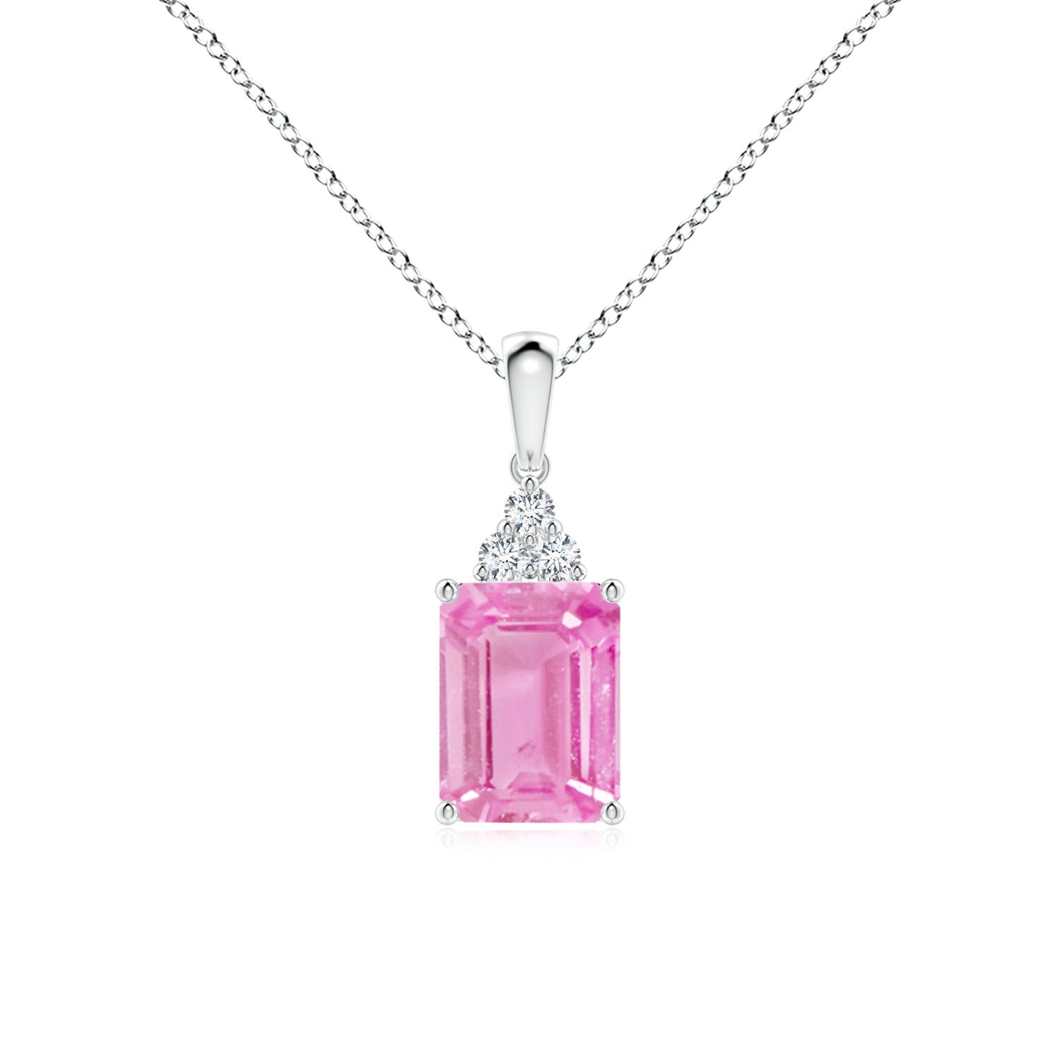 A - Pink Sapphire / 1.56 CT / 14 KT White Gold