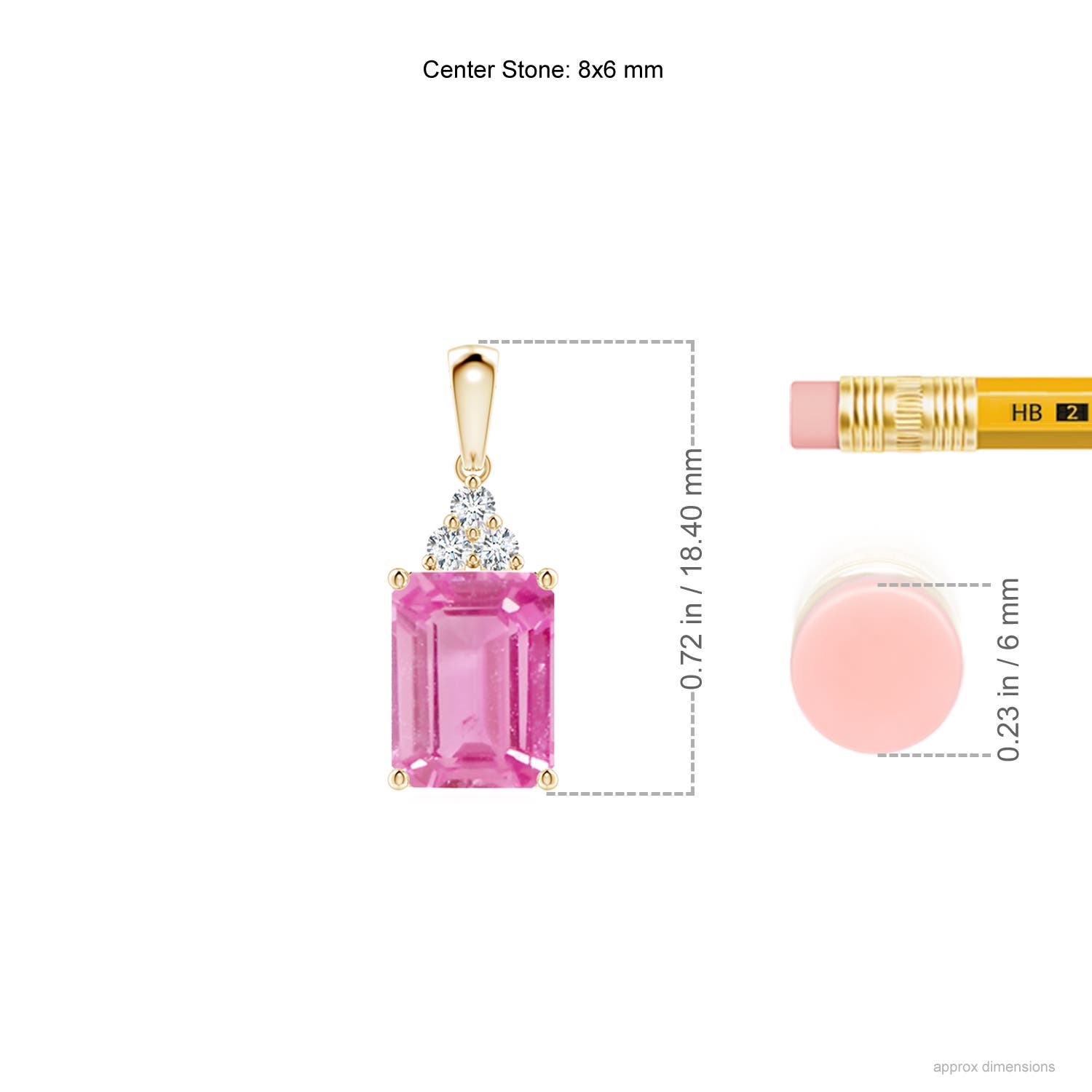 AA - Pink Sapphire / 1.56 CT / 14 KT Yellow Gold