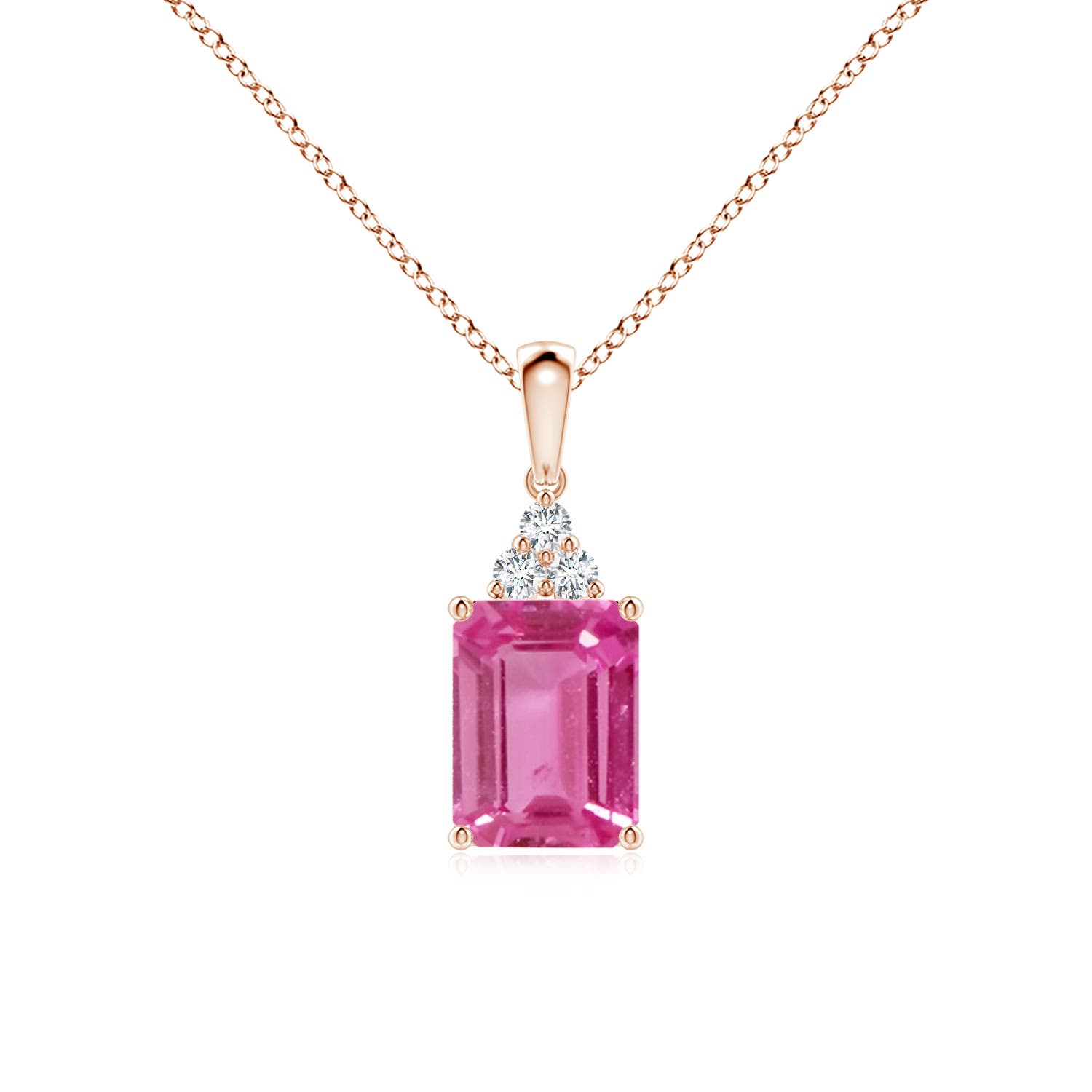 AAAA - Pink Sapphire / 1.56 CT / 14 KT Rose Gold