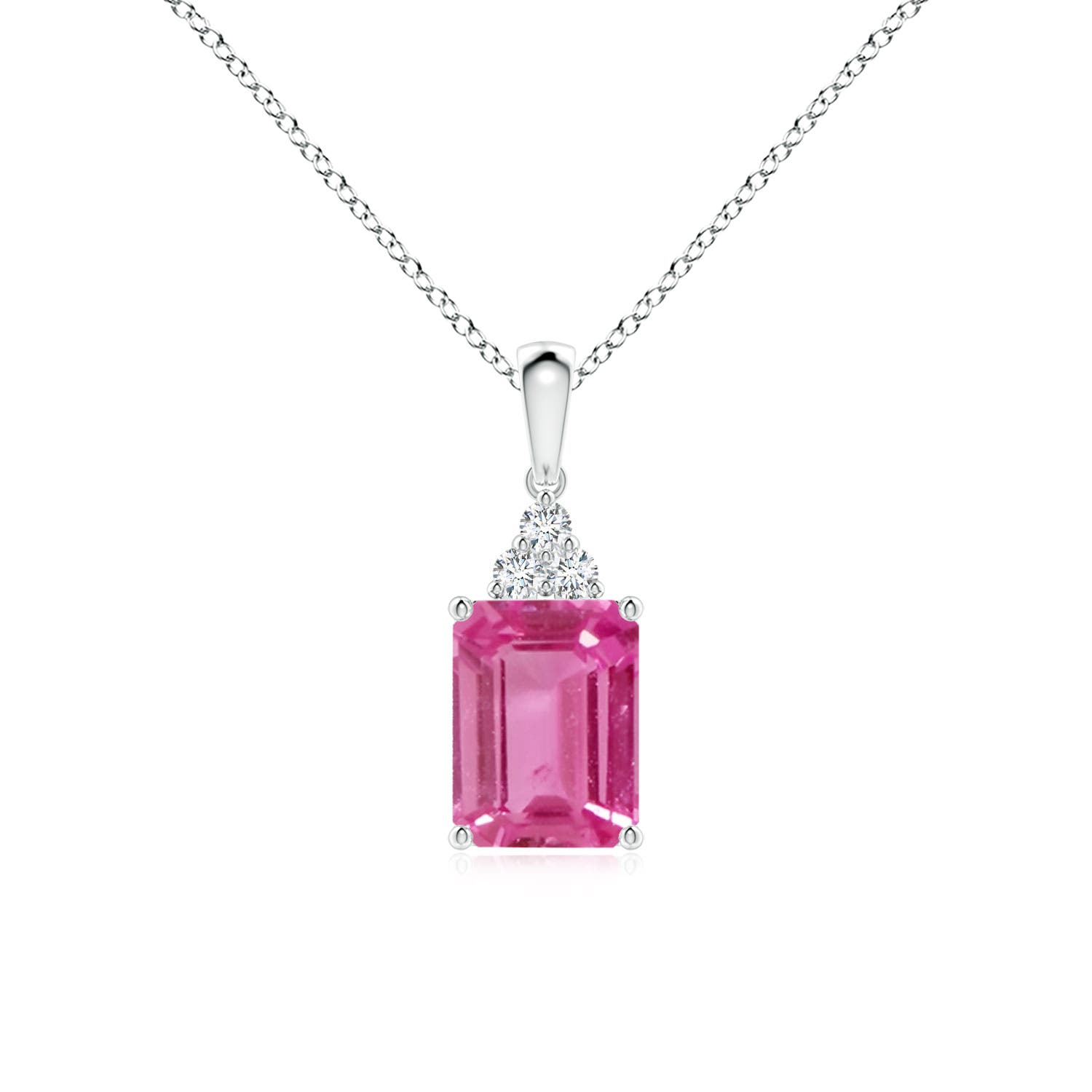 AAAA - Pink Sapphire / 1.56 CT / 14 KT White Gold