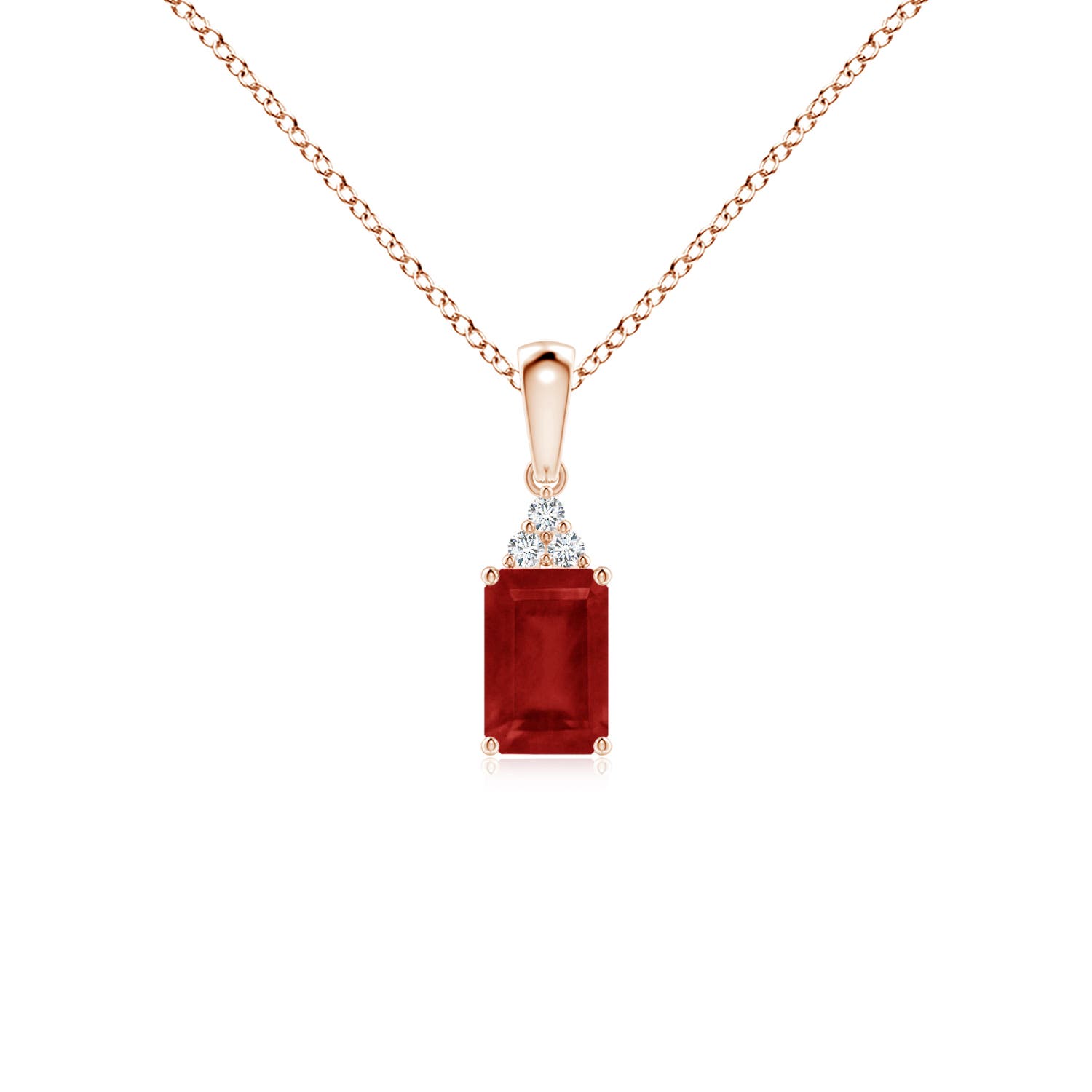 AA - Ruby / 0.67 CT / 14 KT Rose Gold