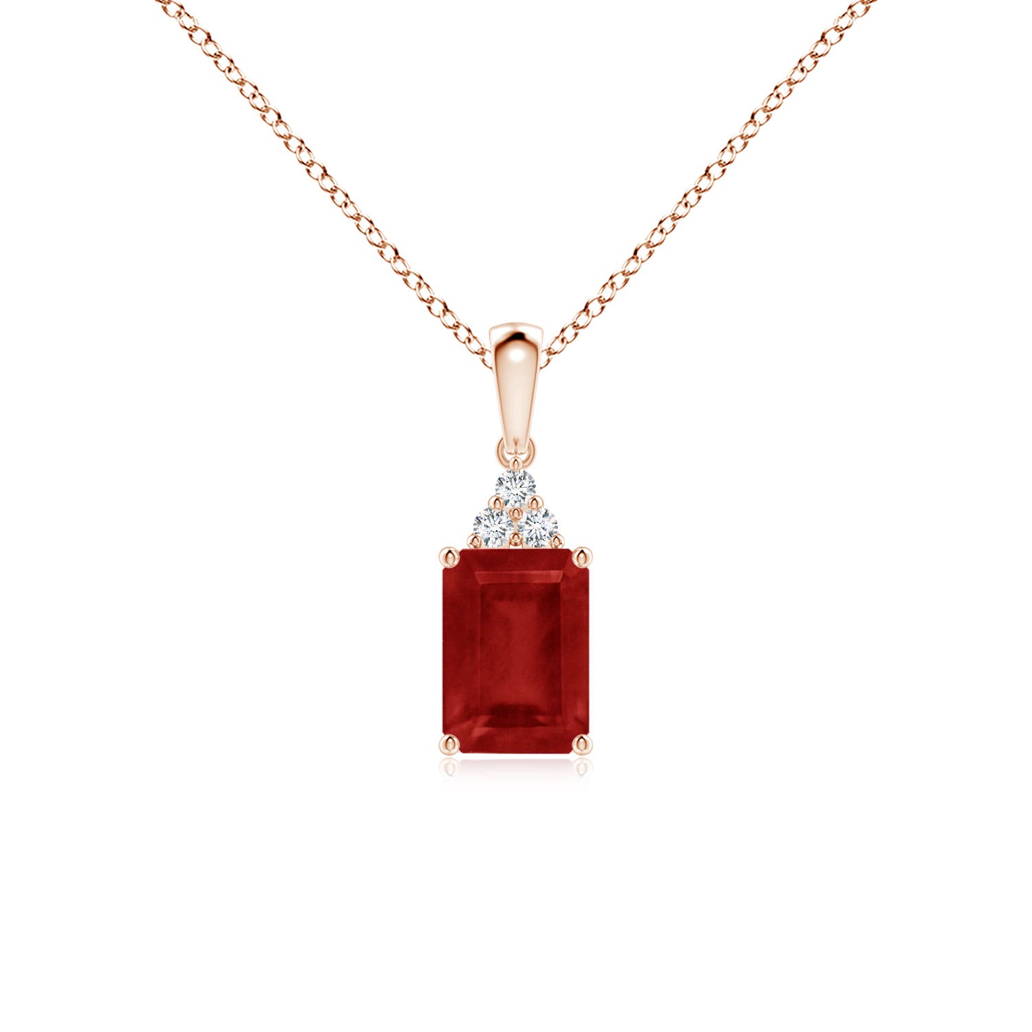 AA - Ruby / 1.04 CT / 14 KT Rose Gold