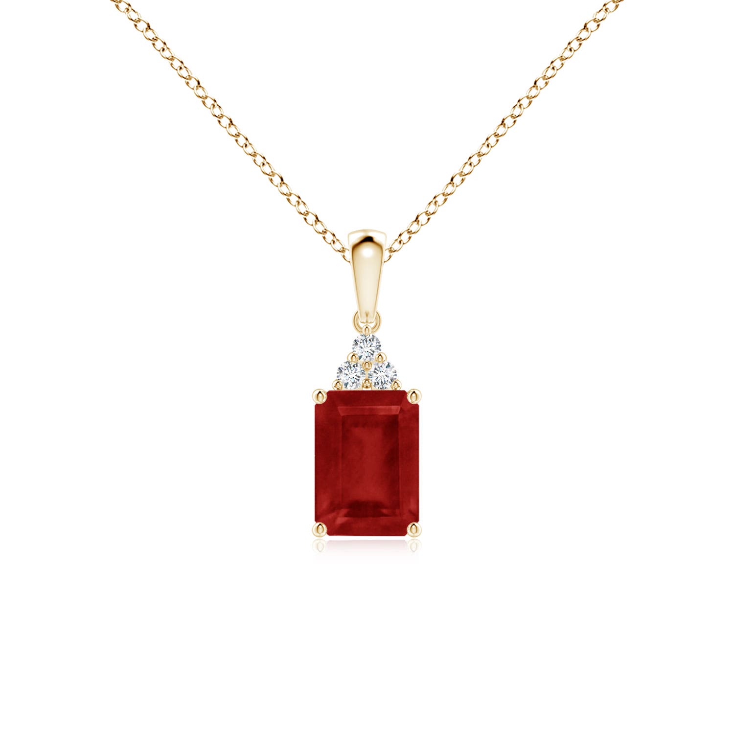 AA - Ruby / 1.04 CT / 14 KT Yellow Gold