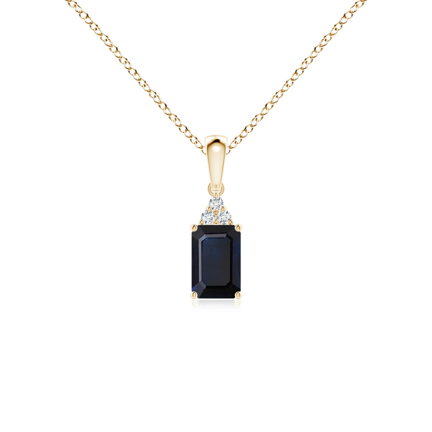 A - Blue Sapphire / 0.67 CT / 14 KT Yellow Gold