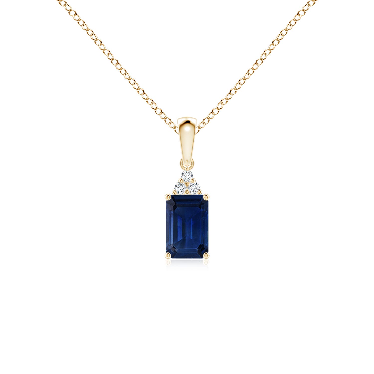 AAA - Blue Sapphire / 0.67 CT / 14 KT Yellow Gold