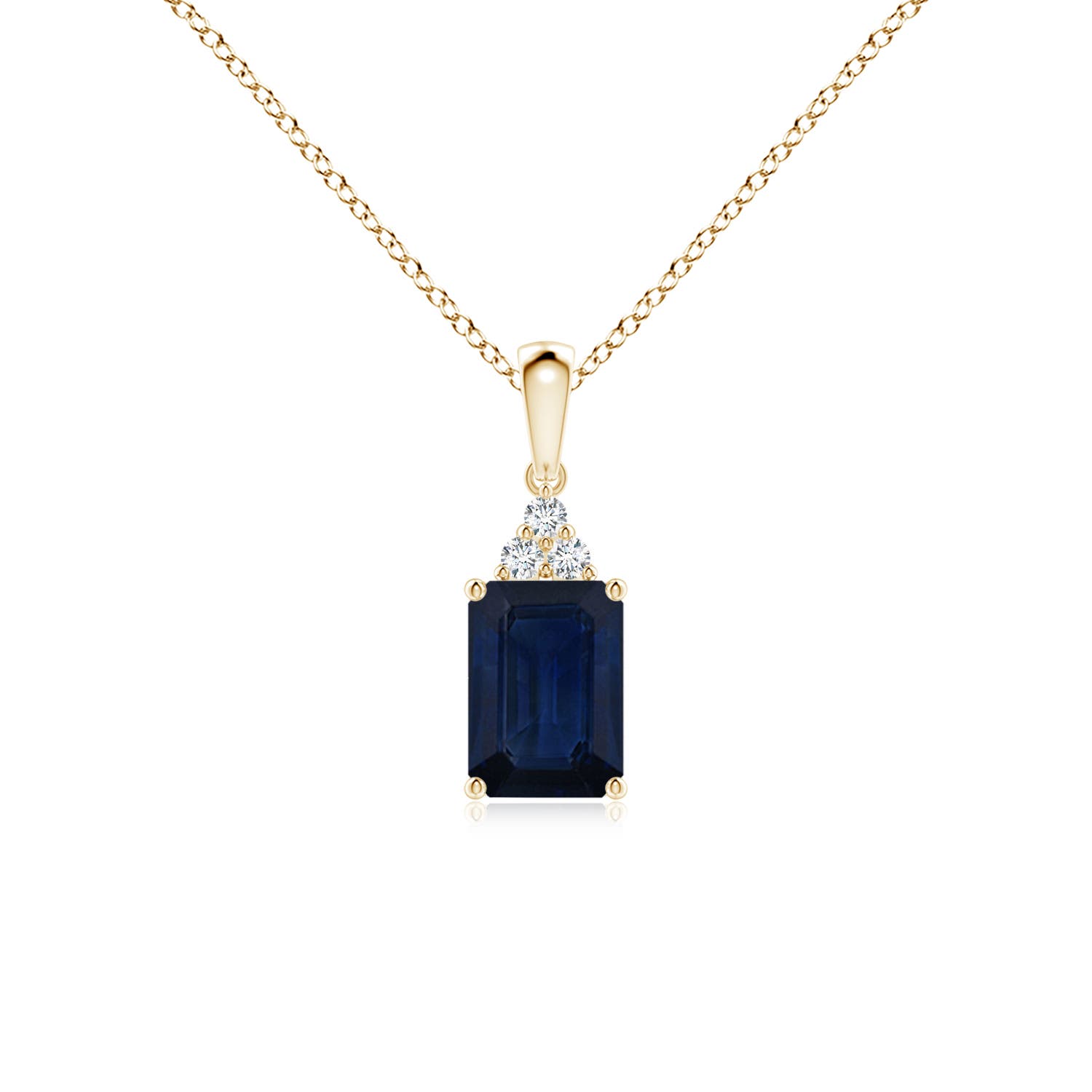 AA - Blue Sapphire / 1.09 CT / 14 KT Yellow Gold