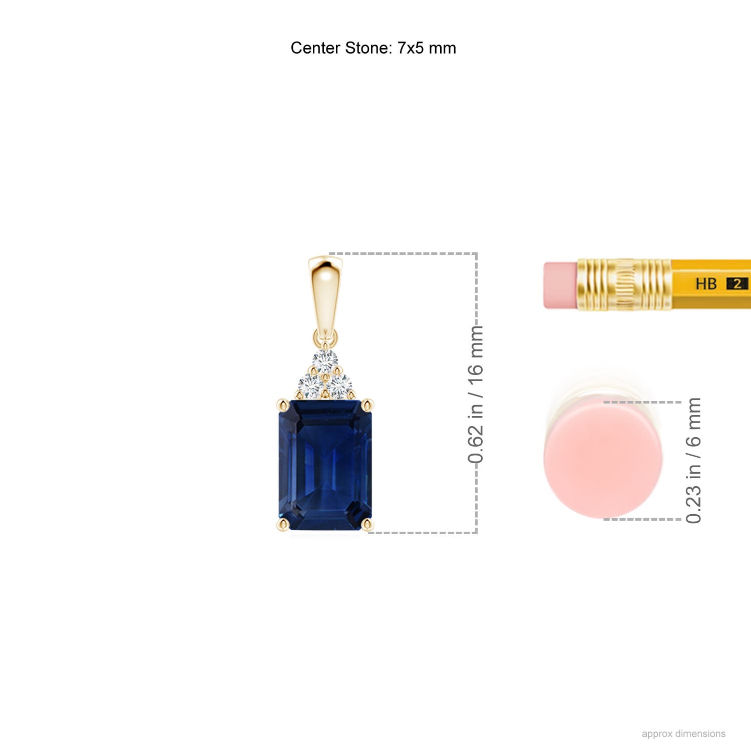 AAA - Blue Sapphire / 1.09 CT / 14 KT Yellow Gold