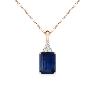 Emerald Cut AAA Blue Sapphire