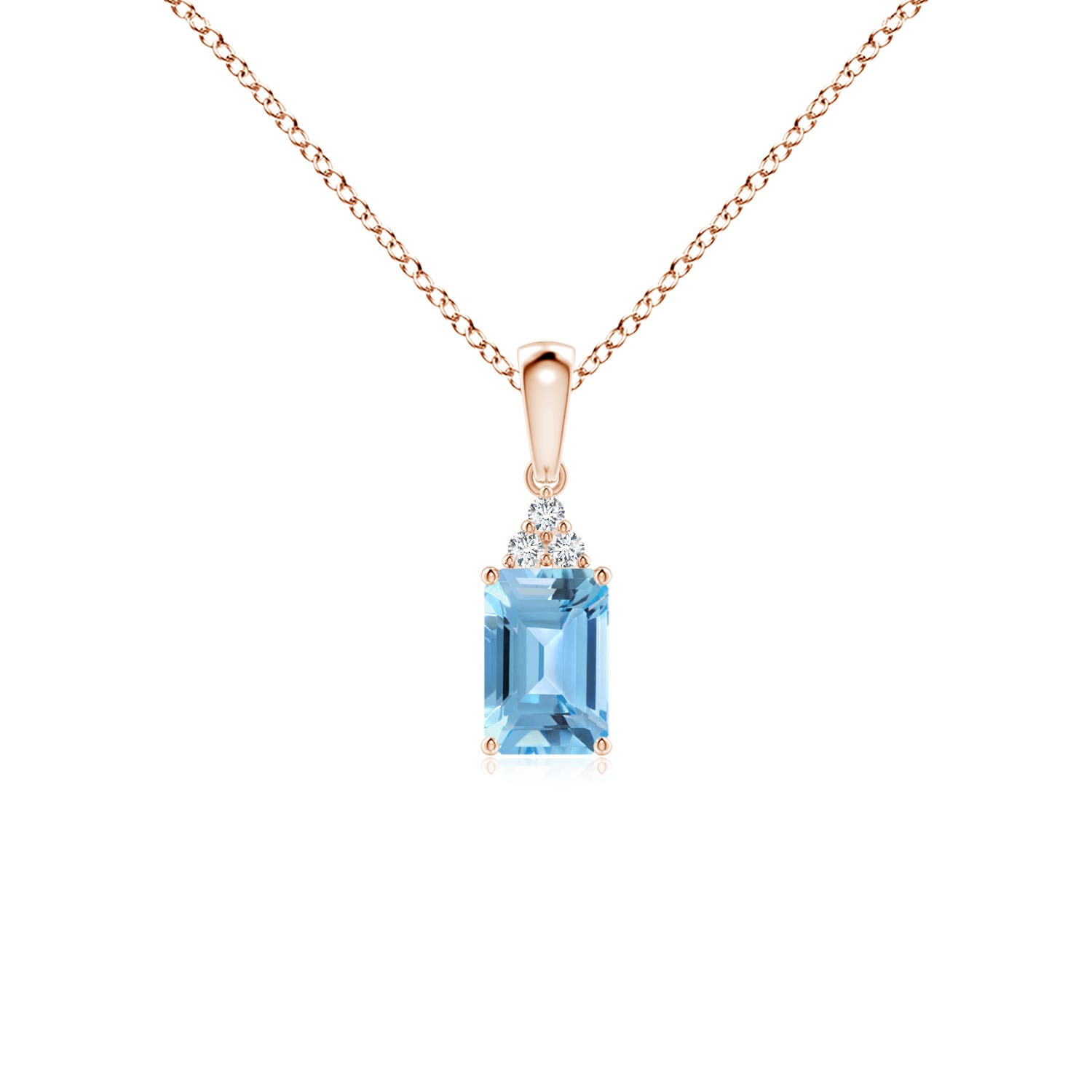 A - Swiss Blue Topaz / 0.67 CT / 14 KT Rose Gold