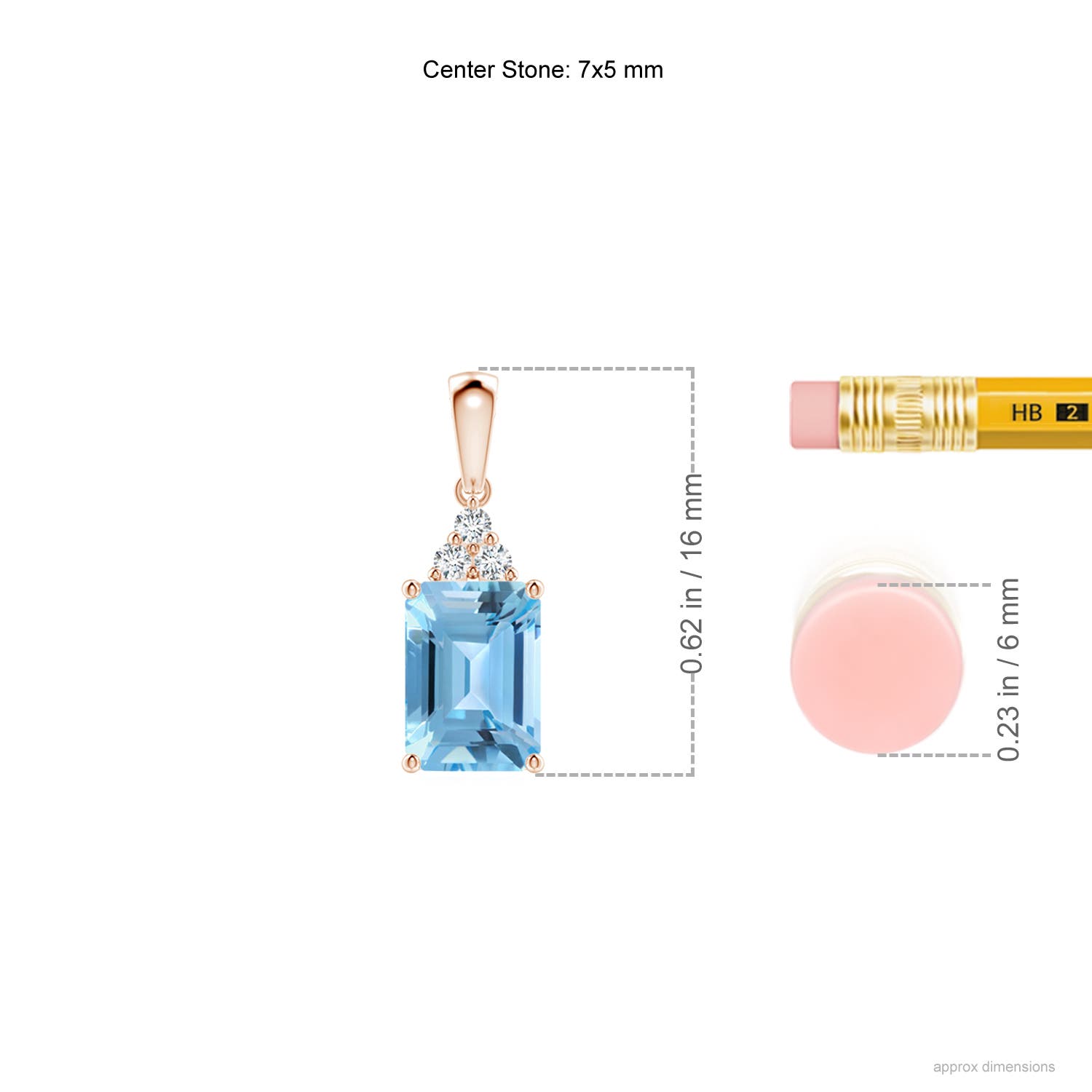 A - Swiss Blue Topaz / 1.24 CT / 14 KT Rose Gold