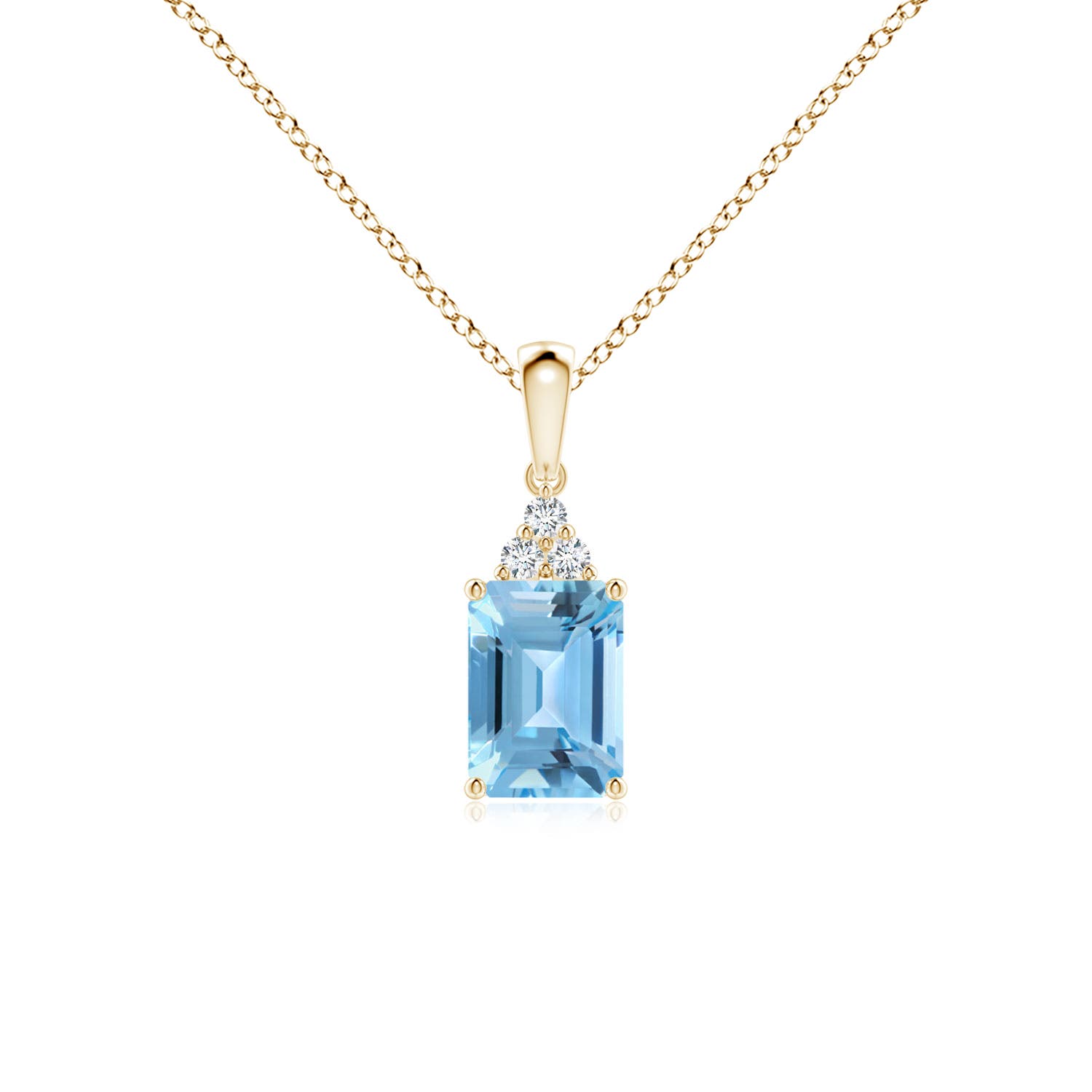 A - Swiss Blue Topaz / 1.24 CT / 14 KT Yellow Gold