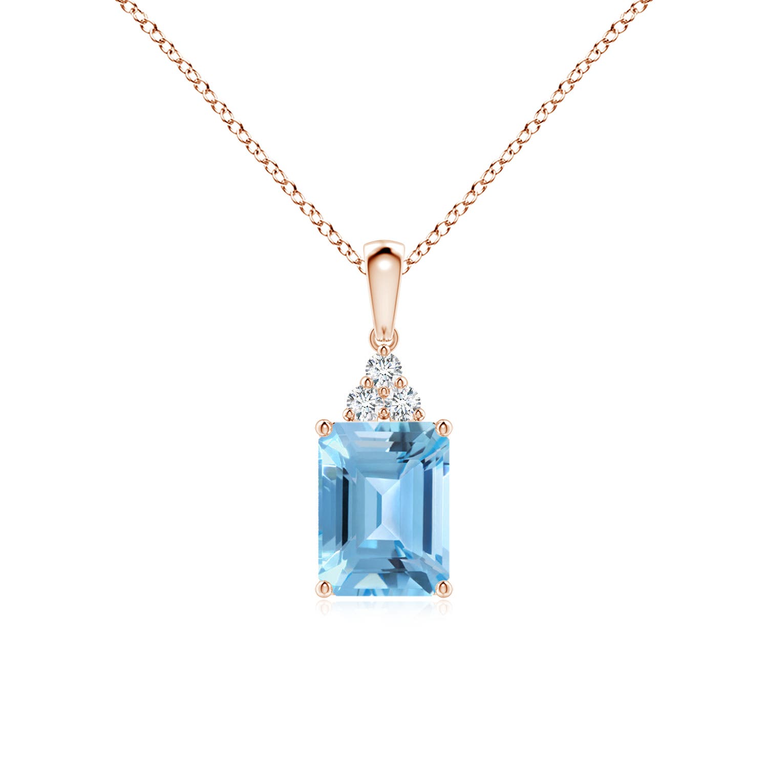 A - Swiss Blue Topaz / 2.01 CT / 14 KT Rose Gold