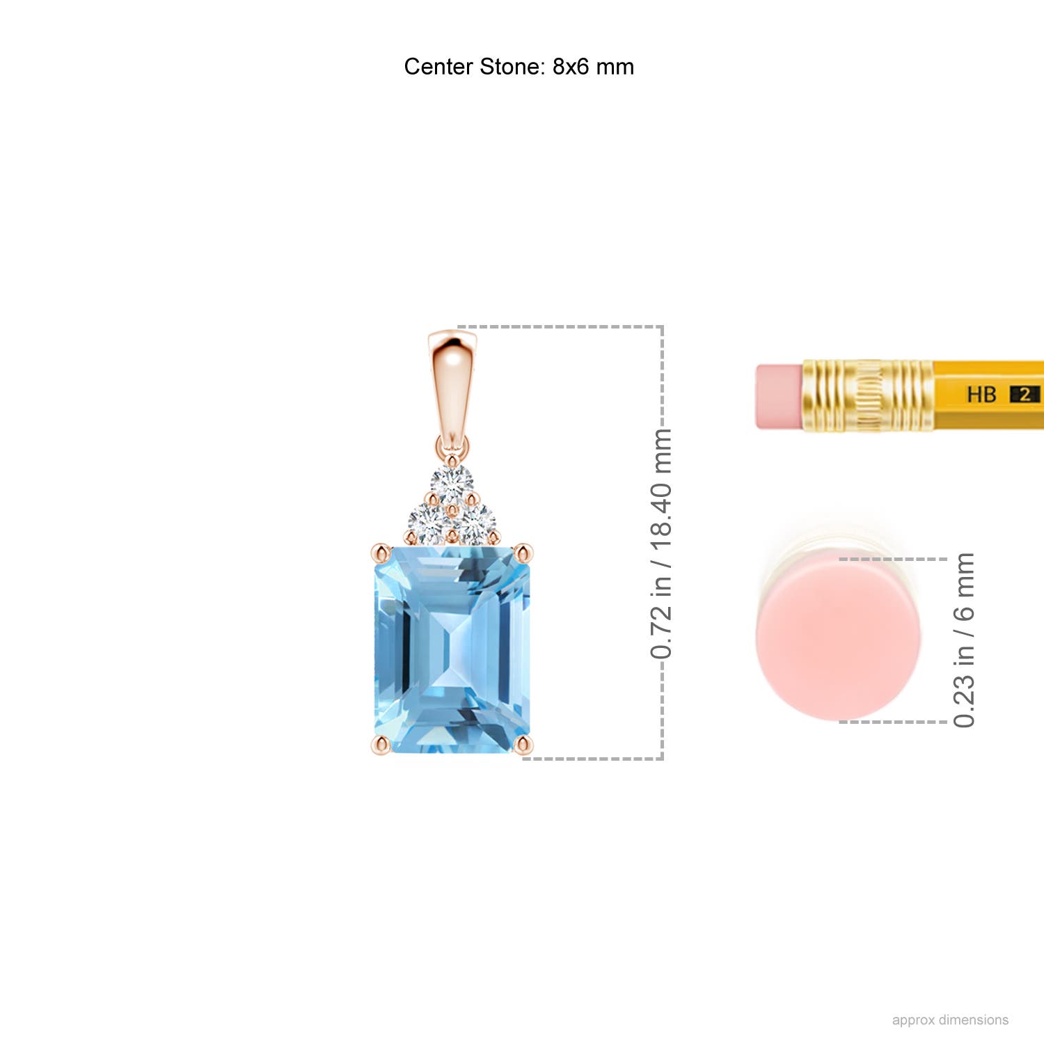 A - Swiss Blue Topaz / 2.01 CT / 14 KT Rose Gold