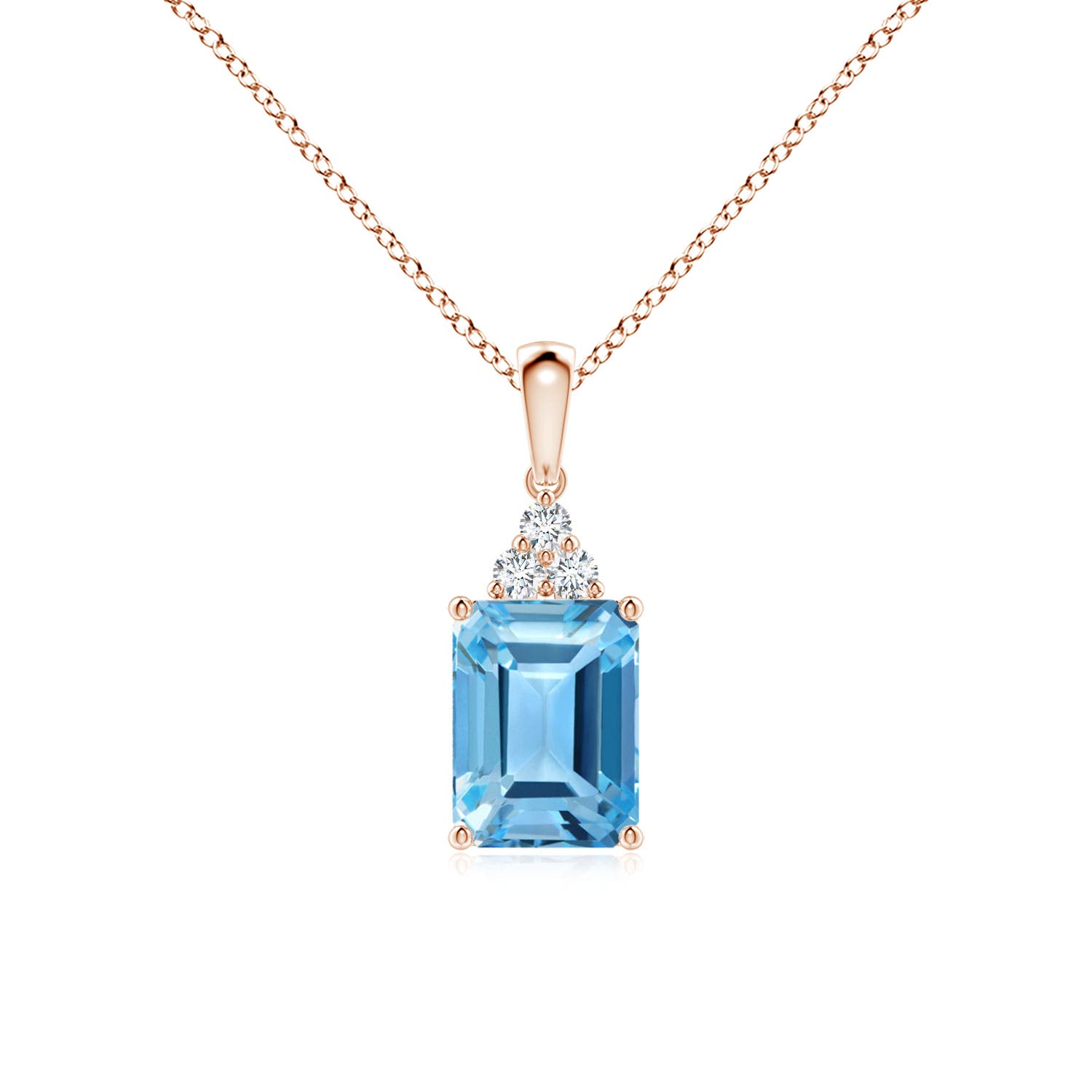 AA - Swiss Blue Topaz / 2.01 CT / 14 KT Rose Gold