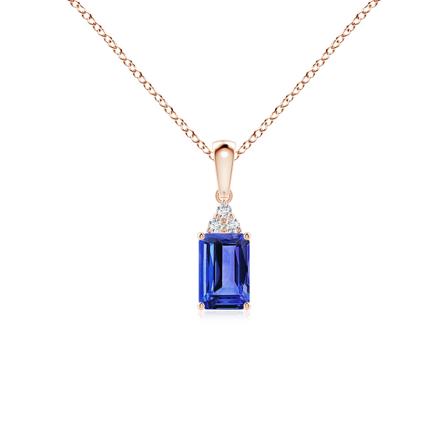 AAA - Tanzanite / 0.62 CT / 14 KT Rose Gold