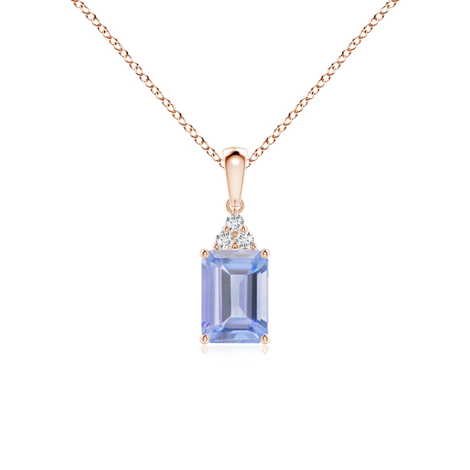 A - Tanzanite / 1.04 CT / 14 KT Rose Gold