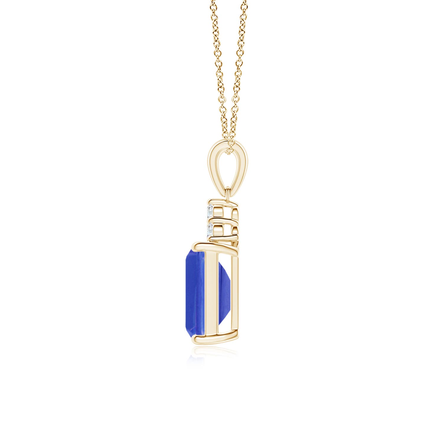 AAA - Tanzanite / 1.56 CT / 14 KT Yellow Gold