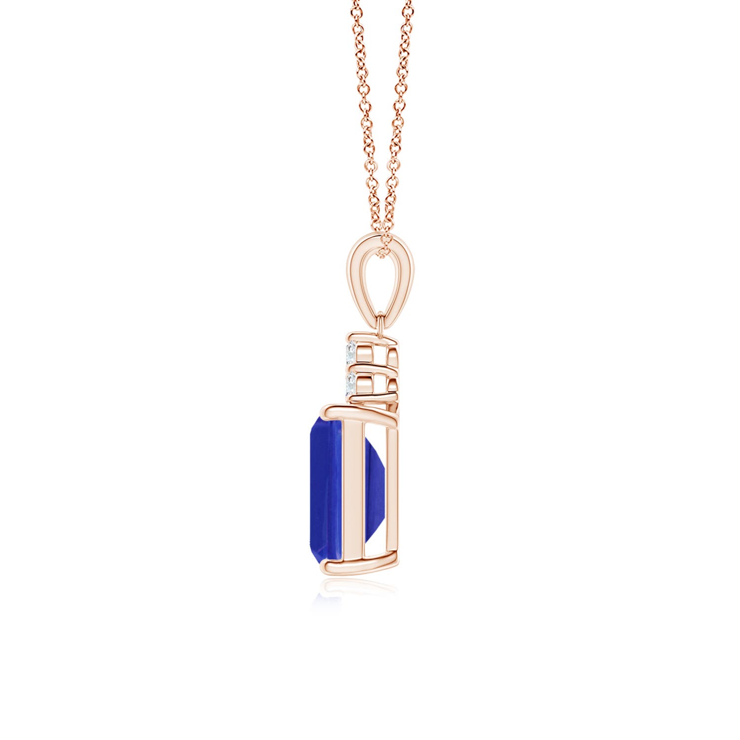 AAAA - Tanzanite / 1.56 CT / 14 KT Rose Gold