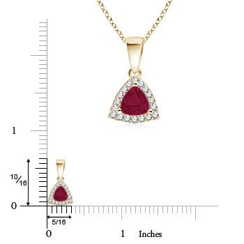 A - Ruby / 0.66 CT / 14 KT Yellow Gold