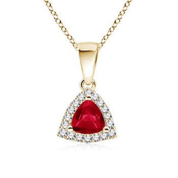 AA - Ruby / 0.66 CT / 14 KT Yellow Gold