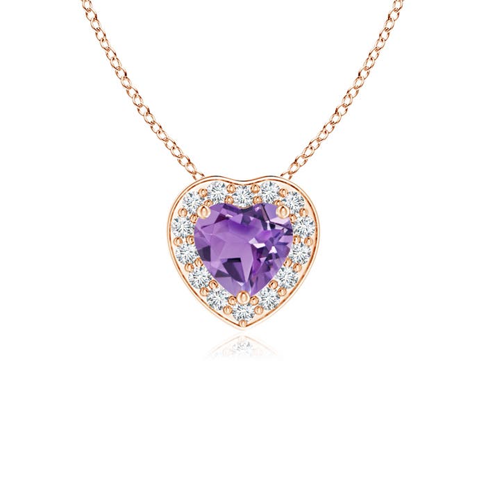 A - Amethyst / 0.28 CT / 14 KT Rose Gold