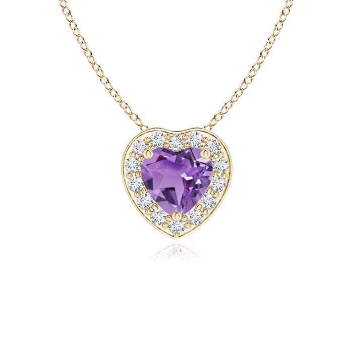 A - Amethyst / 0.28 CT / 14 KT Yellow Gold