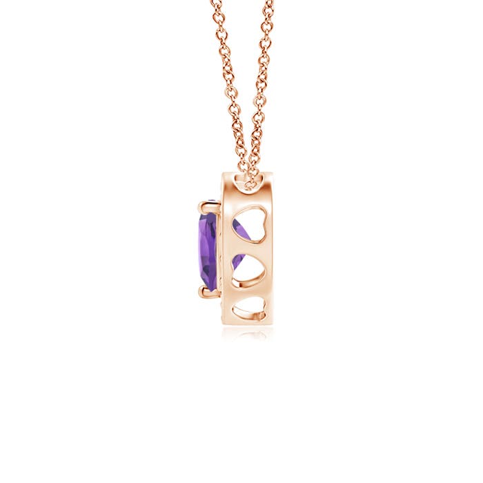 AA - Amethyst / 0.28 CT / 14 KT Rose Gold