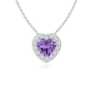Heart AA Amethyst