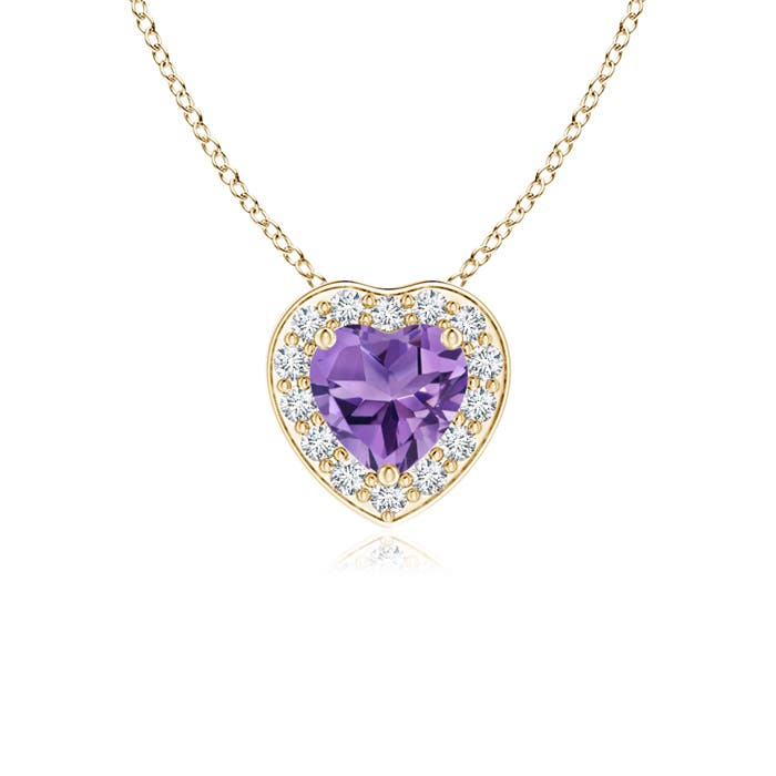 AA - Amethyst / 0.28 CT / 14 KT Yellow Gold