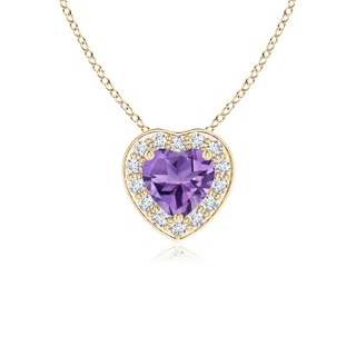 Heart AA Amethyst