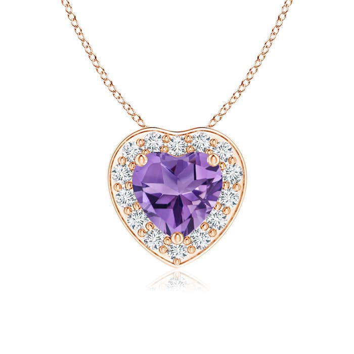 AA - Amethyst / 0.43 CT / 14 KT Rose Gold