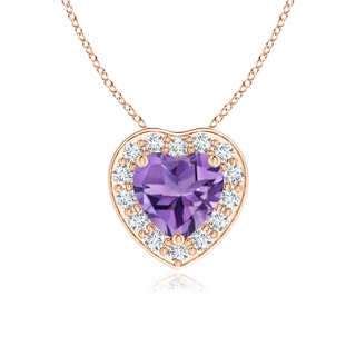 Heart AA Amethyst