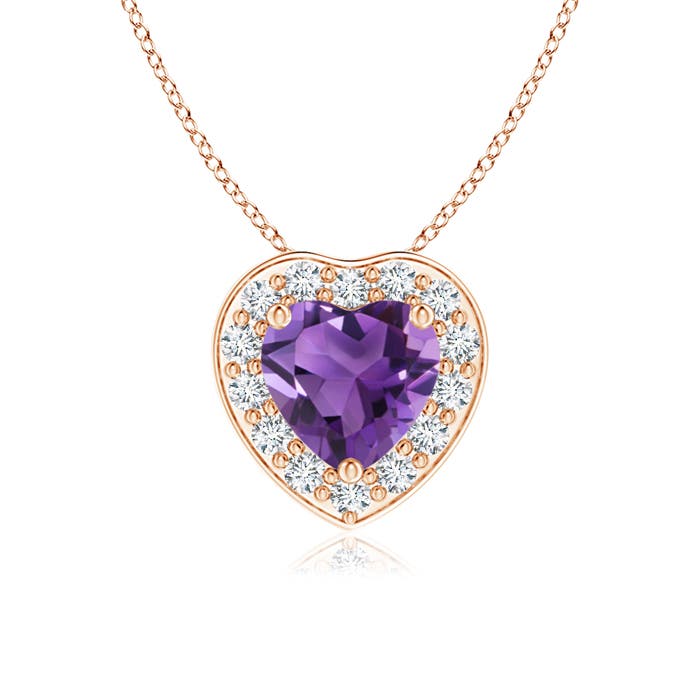 AAA - Amethyst / 0.43 CT / 14 KT Rose Gold