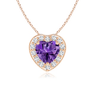 Heart AAAA Amethyst