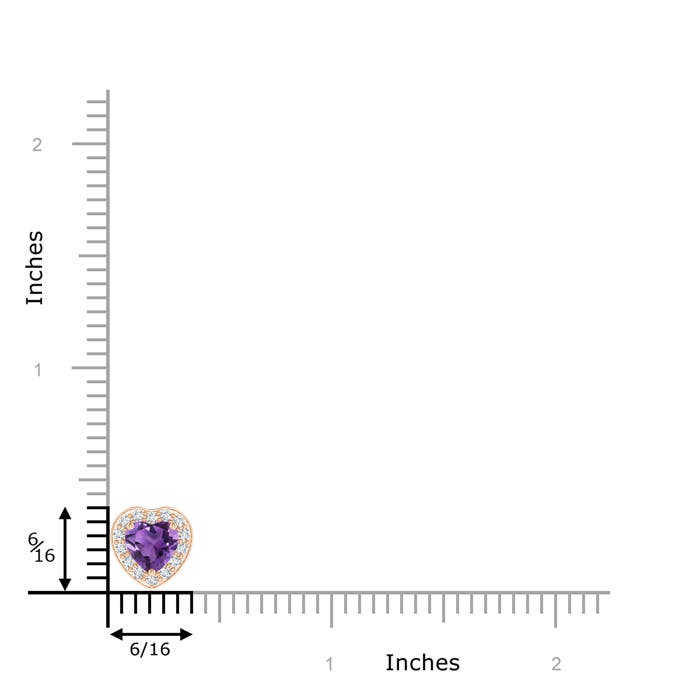 AAA - Amethyst / 0.84 CT / 14 KT Rose Gold