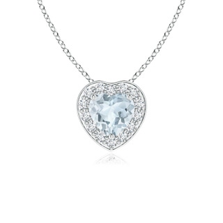 Heart A Aquamarine