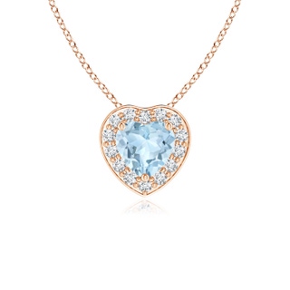 Heart AA Aquamarine