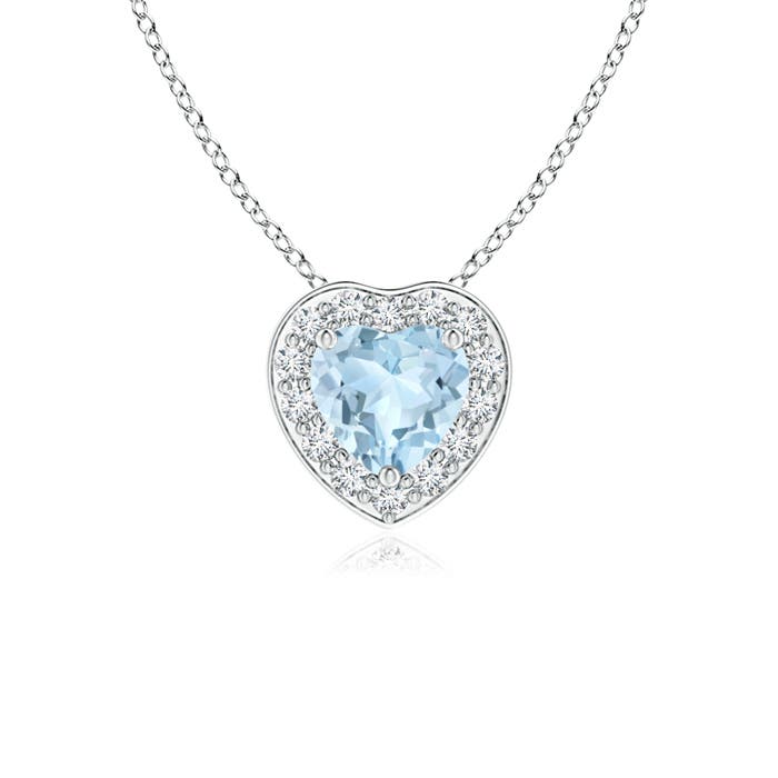 AA - Aquamarine / 0.28 CT / 14 KT White Gold