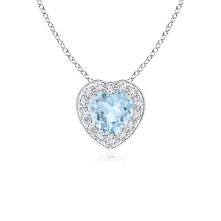 Heart AA Aquamarine