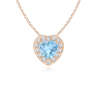 Heart AAA Aquamarine
