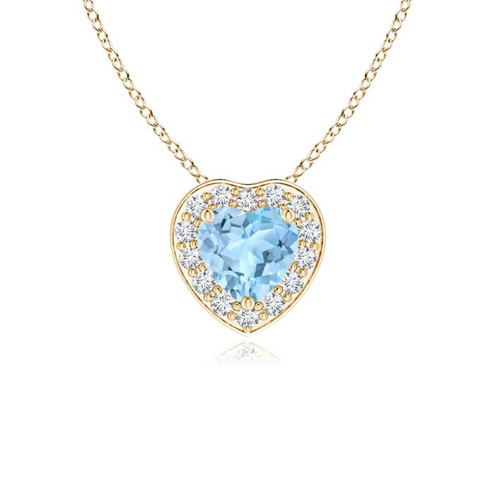 AAA - Aquamarine / 0.28 CT / 14 KT Yellow Gold