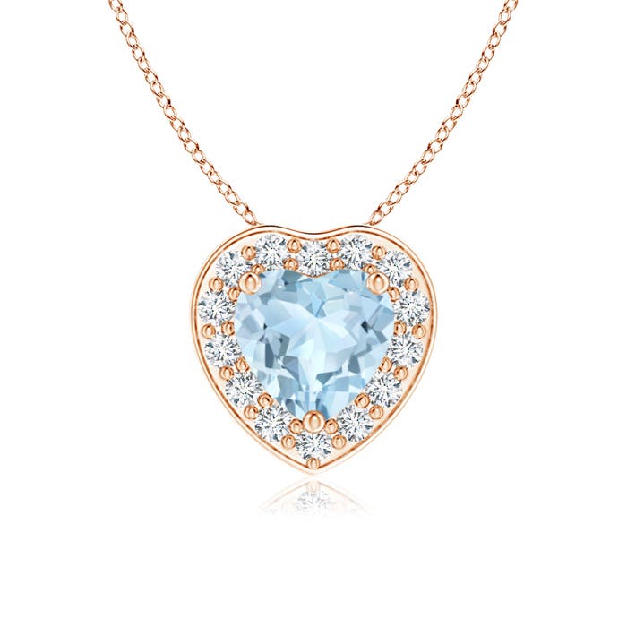 AA - Aquamarine / 0.43 CT / 14 KT Rose Gold