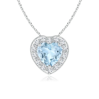Heart AA Aquamarine