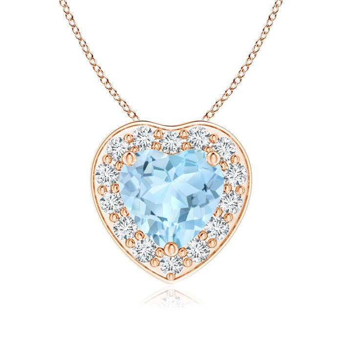 AAA - Aquamarine / 0.84 CT / 14 KT Rose Gold