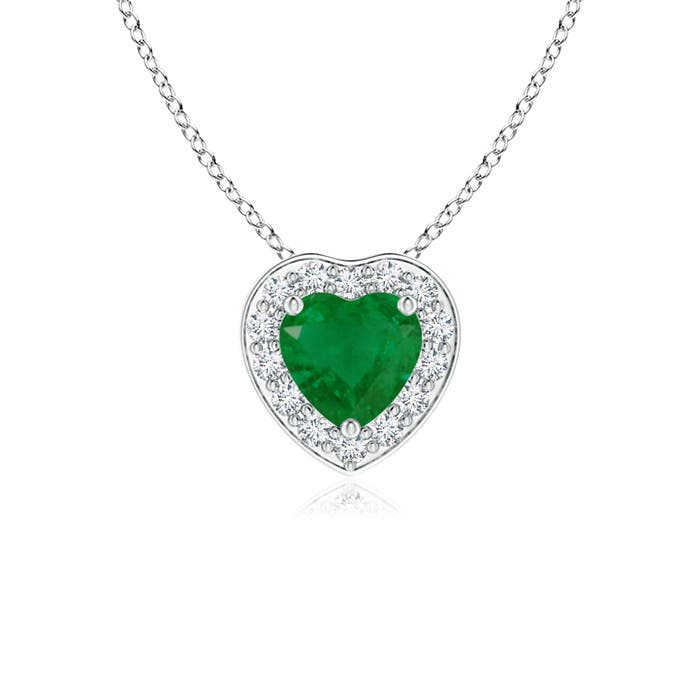 A - Emerald / 0.28 CT / 14 KT White Gold