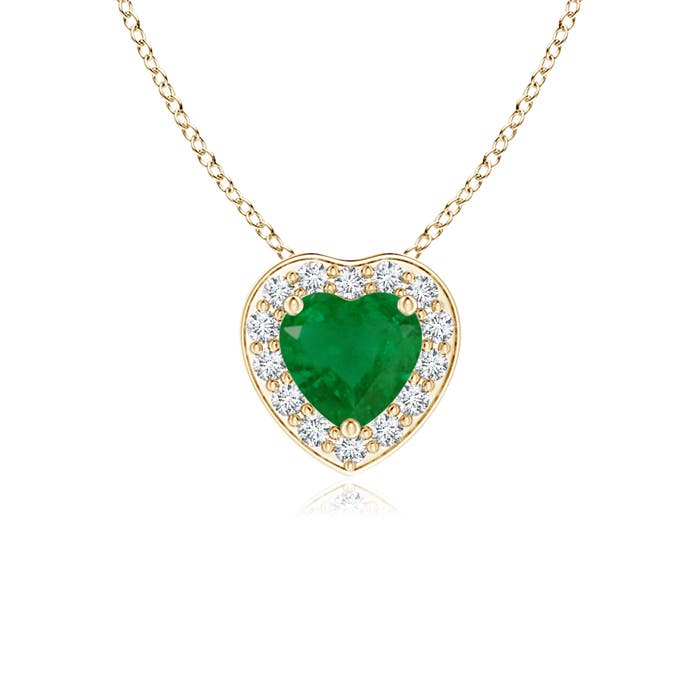 A - Emerald / 0.28 CT / 14 KT Yellow Gold