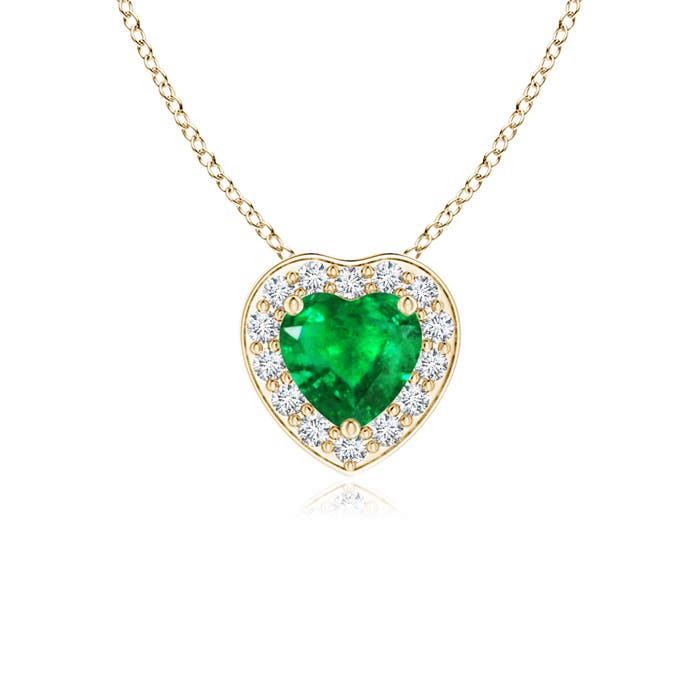 AAA - Emerald / 0.28 CT / 14 KT Yellow Gold