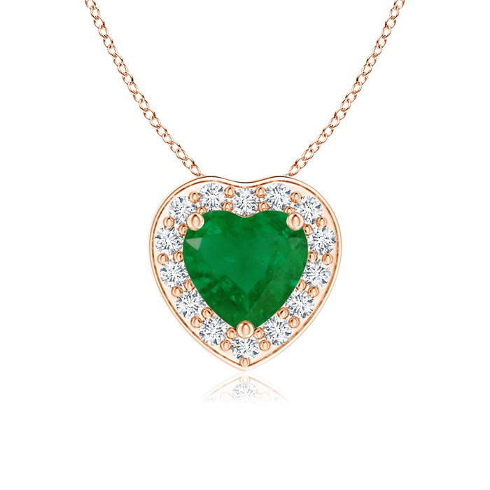 A - Emerald / 0.48 CT / 14 KT Rose Gold