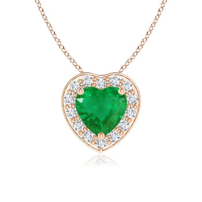 AA - Emerald / 0.48 CT / 14 KT Rose Gold