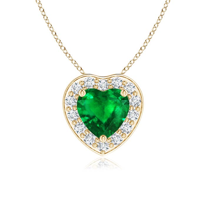 AAAA - Emerald / 0.48 CT / 14 KT Yellow Gold